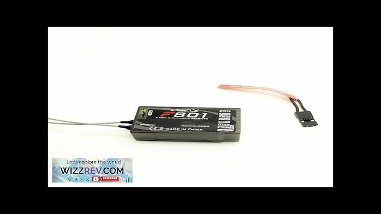 FSFLY F801 2.4GHz 8CH PPM DSM-X/DSM2 Receiver Support Spektrum DX6 DX7 DX8 Review