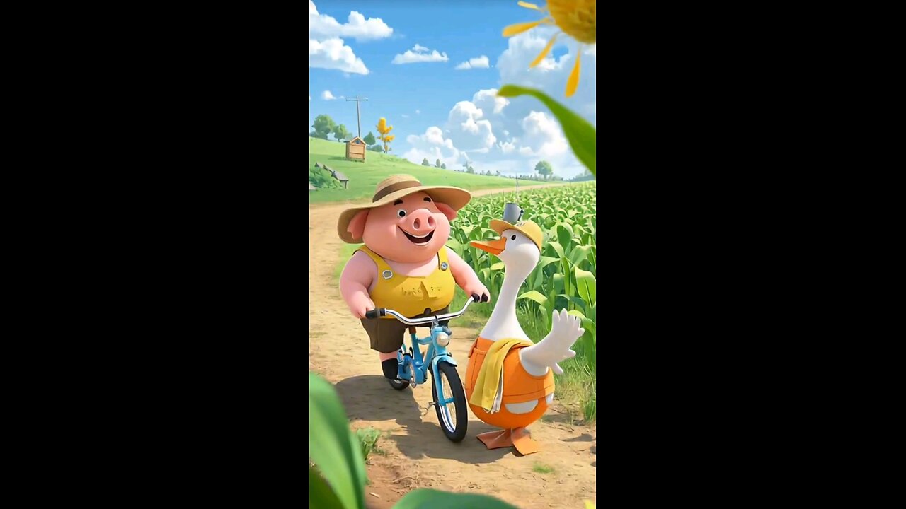 Friends of pig or cute Duck story 😘🤩