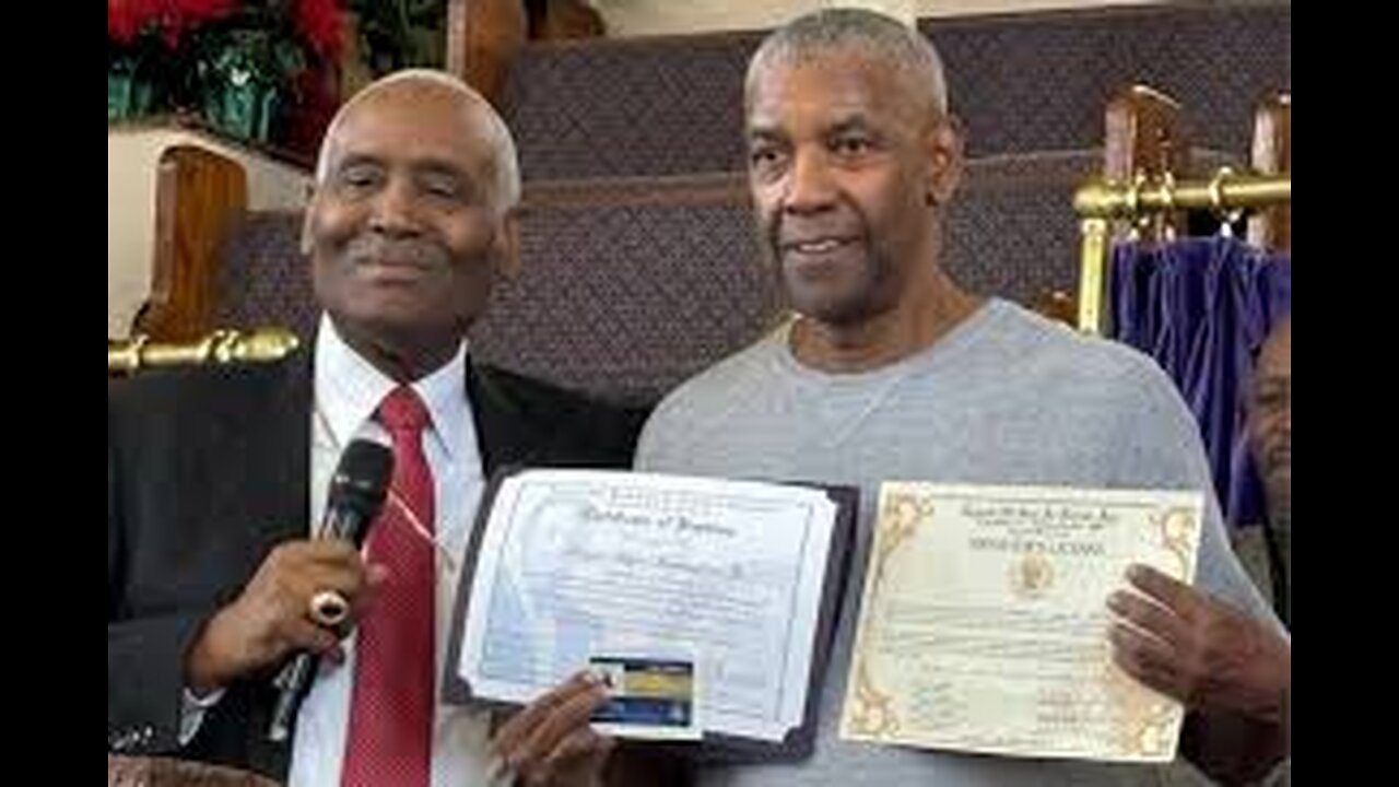 RE: Denzel Washington gets baptized in a plantation Christian Church