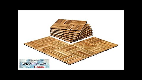 VEVOR Interlocking Deck Tiles Solid Wood 10 Pack 12"x12" Camphor Pine Review