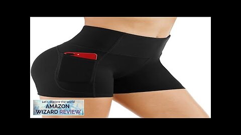 THE GYM PEOPLE High Waist Yoga Shorts for Women's Tummy Control Fitness Review