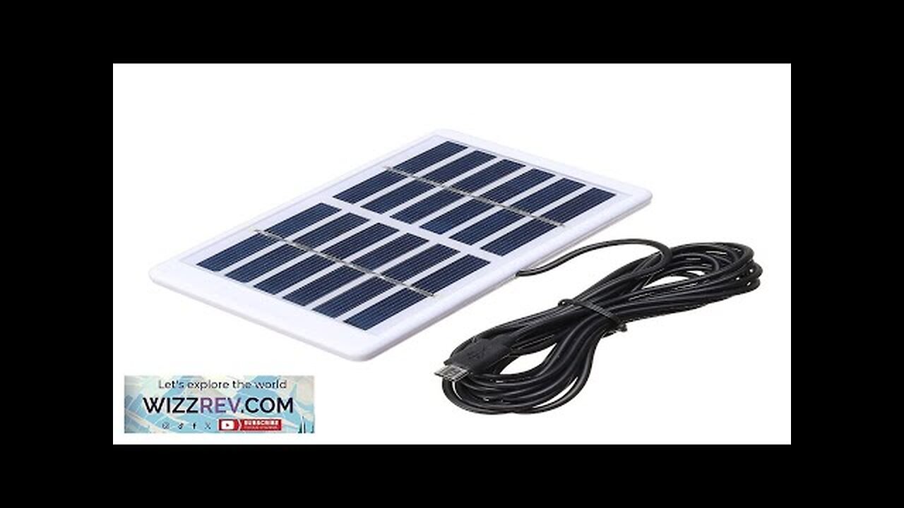 Mini 5W 6V USB Solar Panel Polysilicon Solar Power Panel Charger Review