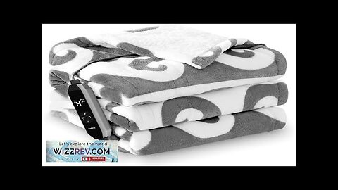 HOMLYNS Heated Throw Blanket Warm Electric Throw Blanket with Over-Heated Protection Soft Review