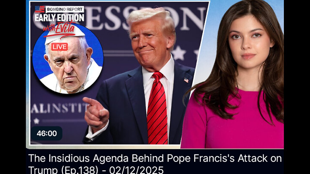 Bongino Report Early Edition The Pope is a Dope