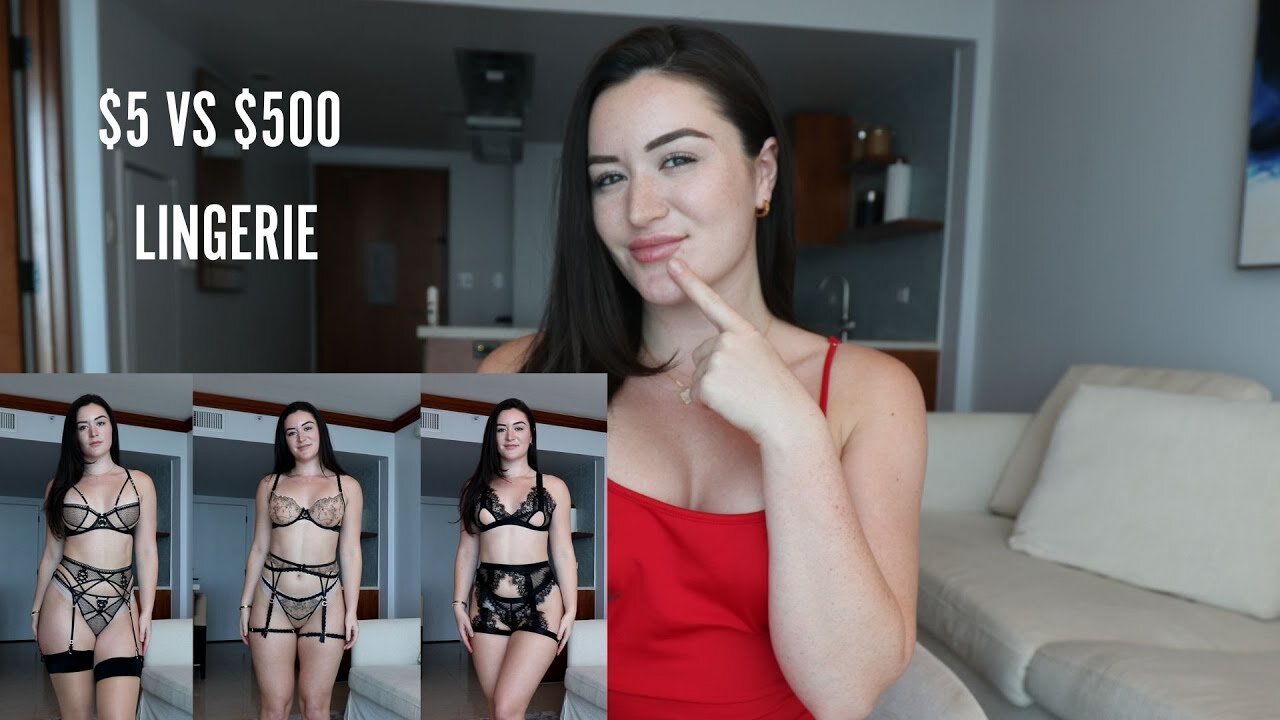 5 VS $500 Lingerie! Try on & Review🍑💦