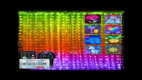 RGB Smart Curtain Lights DIY LED String Lights Fairy Garland Lamp Review