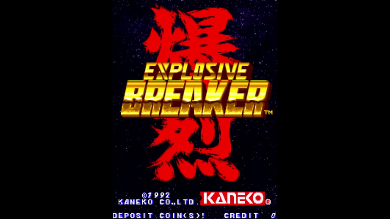 Explosive Breaker Arcade Game, Kaneko 1992, Longplay