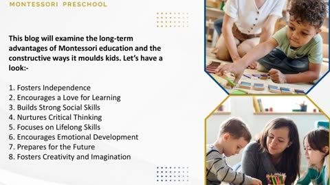 The Long-Term Benefits Of Montessori Education