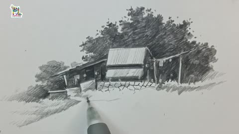 How to draw and sketch Scenery Art