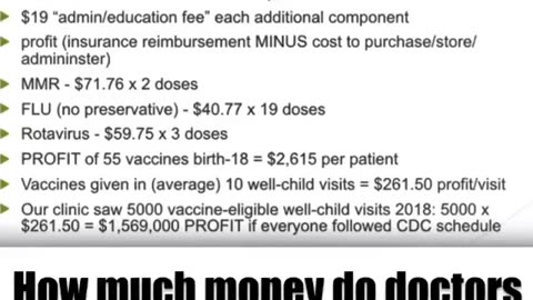 How much do Doctors make per vaccine?