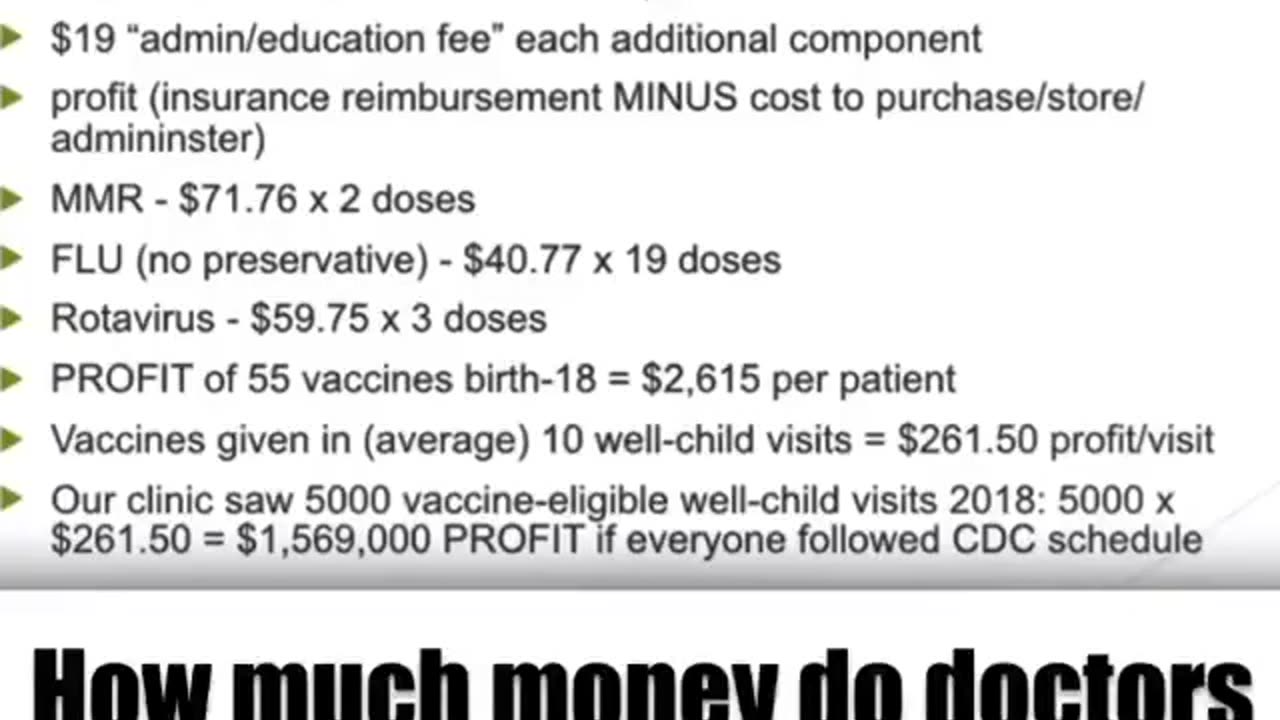 How much do Doctors make per vaccine?