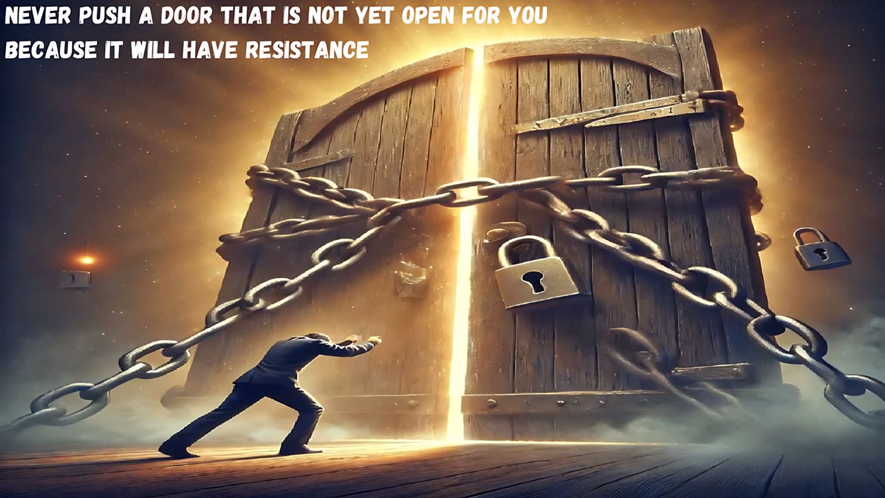 11 Key Takeaway: Never Push a Door That is Not Yet Open for You, Because It Will Have Resistance.