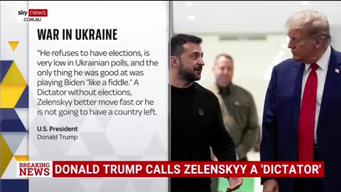 SKY NEWS AU_ Zelensky says Trump lives in disinformation space