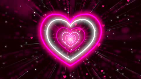 1201. Valentine Love _ Heart Tunnel Background💖Pink Heart Heart