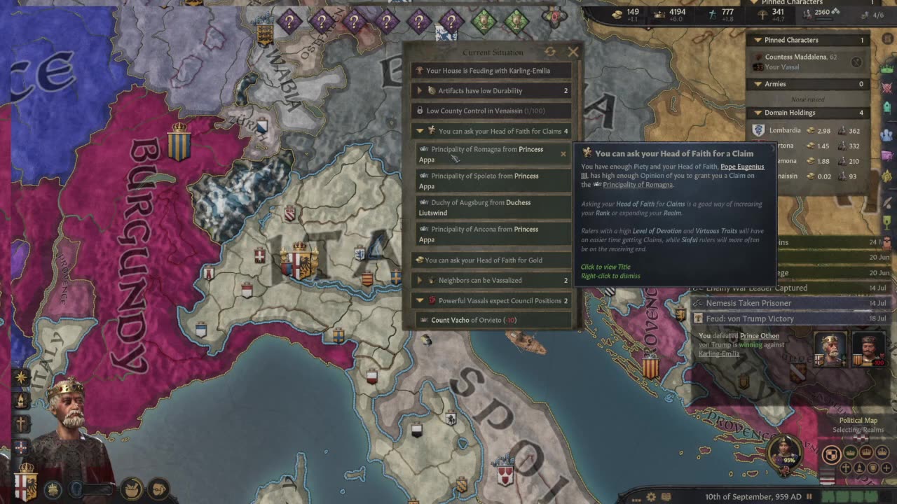 The Humble Beginnings of TRUMP EP 39 Crusader Kings III (Adventure Playthrough)