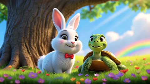 Rabbit & Turtle Friendship story | Kids Cartoon