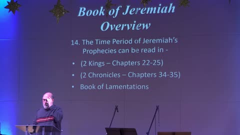 Study Wednesday February 19 6:30 PM - Pastor John Thomas - Jeremiah Intro