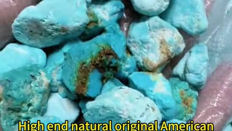 250106-6 High end natural original American turquoise wool material are used for making jewelry