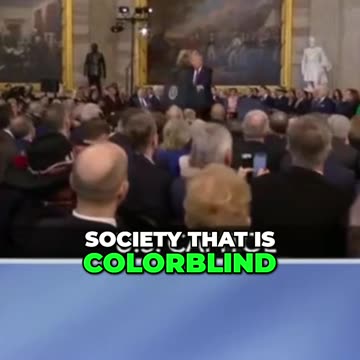Trump Says We Will Forge A Society That Is "Color Blind" and "Merit Based"