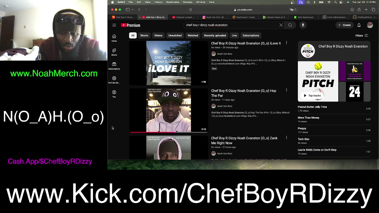 Chef Boy R Dizzy VLOG: @KickStreaming (O_o) #January #28 #2025 (O_o) www.Kick.com/ChefBoyRDizzy