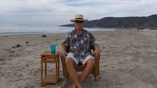 The Beach Captain in Time-Lapse. Zuma Beach, California. TL 016