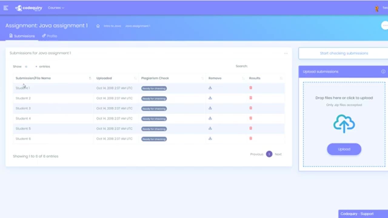 Codequiry Beta Demo: Detect Code Similarity and Plagiarism in the Classroom