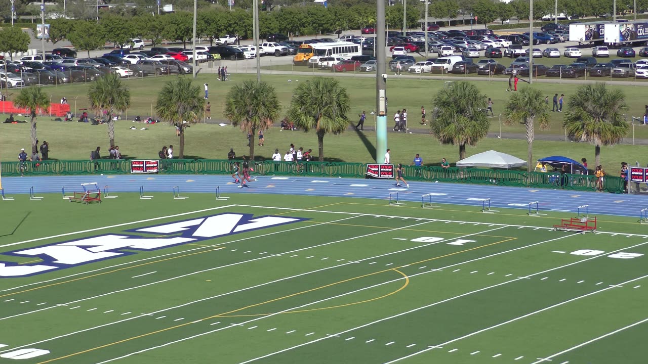 Girls 400 Meter Heat 3 • 2025 Louie Bing Invitational Traz Powell Stadium Miami, FL