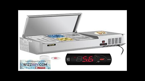 VEVOR Refrigerated Condiment Prep Station 40-Inch 7.8 Qt Sandwich/Salad Prep Table Review