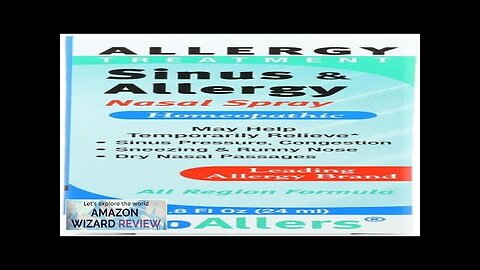 NaturalCare bioAllers Allergy Nasal Spray Homeopathic Allergy Spray for Congestion Relief Review