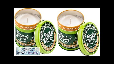 Murphy's Naturals Mosquito Repellent Candle | DEET Free | Made with Plant Review