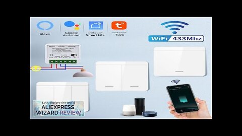 Tuya Smart WiFi Switch For Lighting RF 433MHz Wireless Switch Smart Life Review