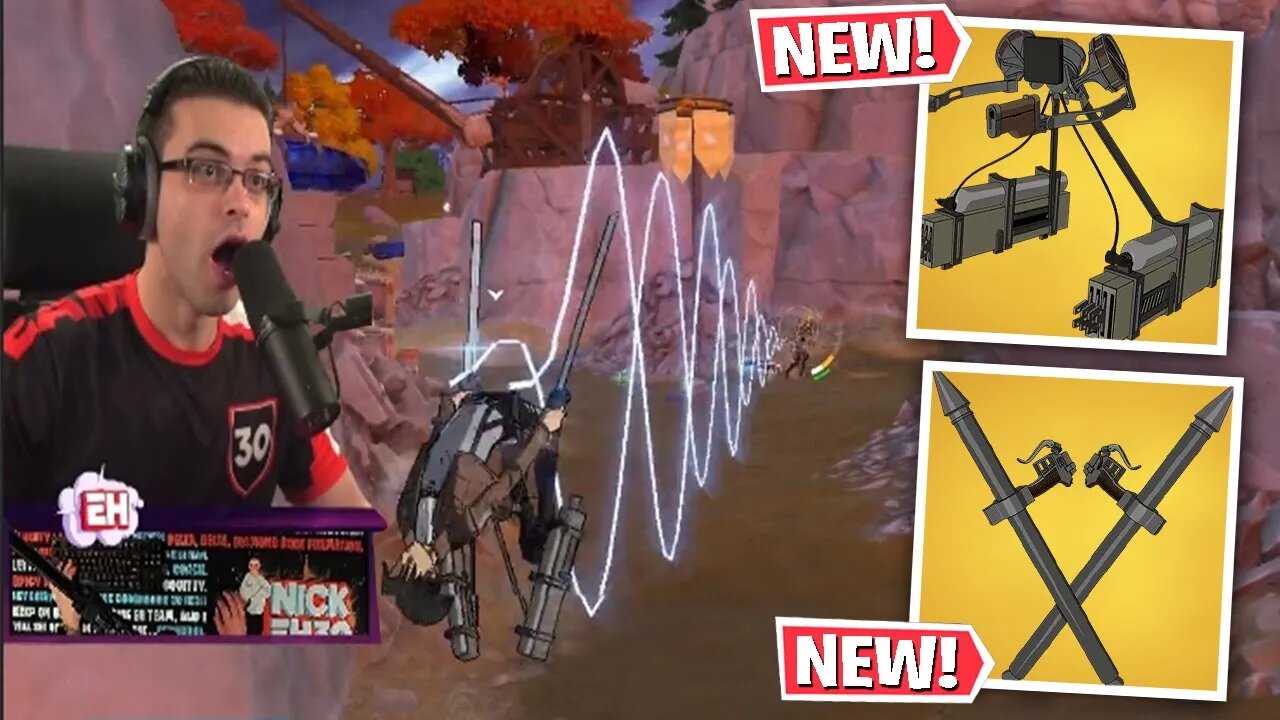 Nick Eh 30 Uses The New Mythic Thunder Spears & ODM Gear & LOVES It!