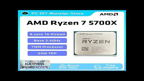 New Ryzen 7 5700X R7 5700X 3.4GHz 8 Core 16 Thread CPU Review