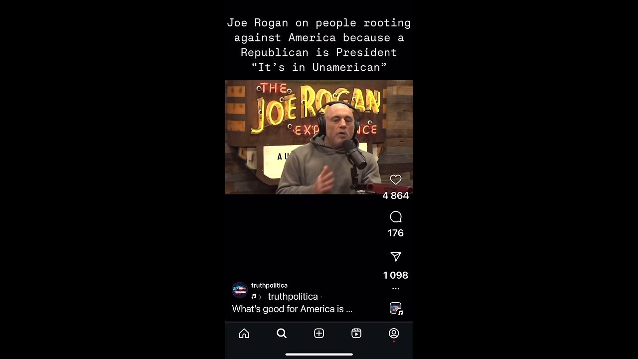 Joe Rogan on cheering against America