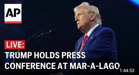 LIVE- Trump holds a press conference at Mar-a - Lago