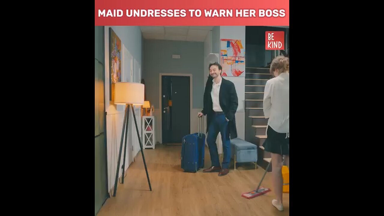 Maid undresses to warn her boss