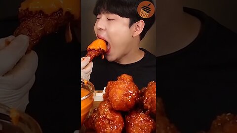 MUKBANG SATISFYING BIG BITE "Spicy cheesy chicken"🔥🌶️🍗😌👌