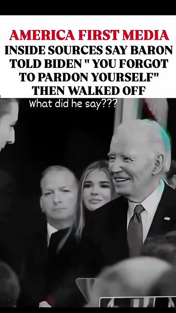 You forgot to pardon yourself