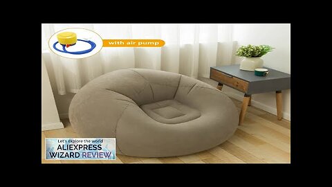 Large Lazy Inflatable Sofa Chairs PVC Lounger Seat Bean Bag Sofas Pouf Review