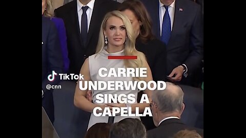 Captioned - Carrie Underwood sang on Trump’s inauguration