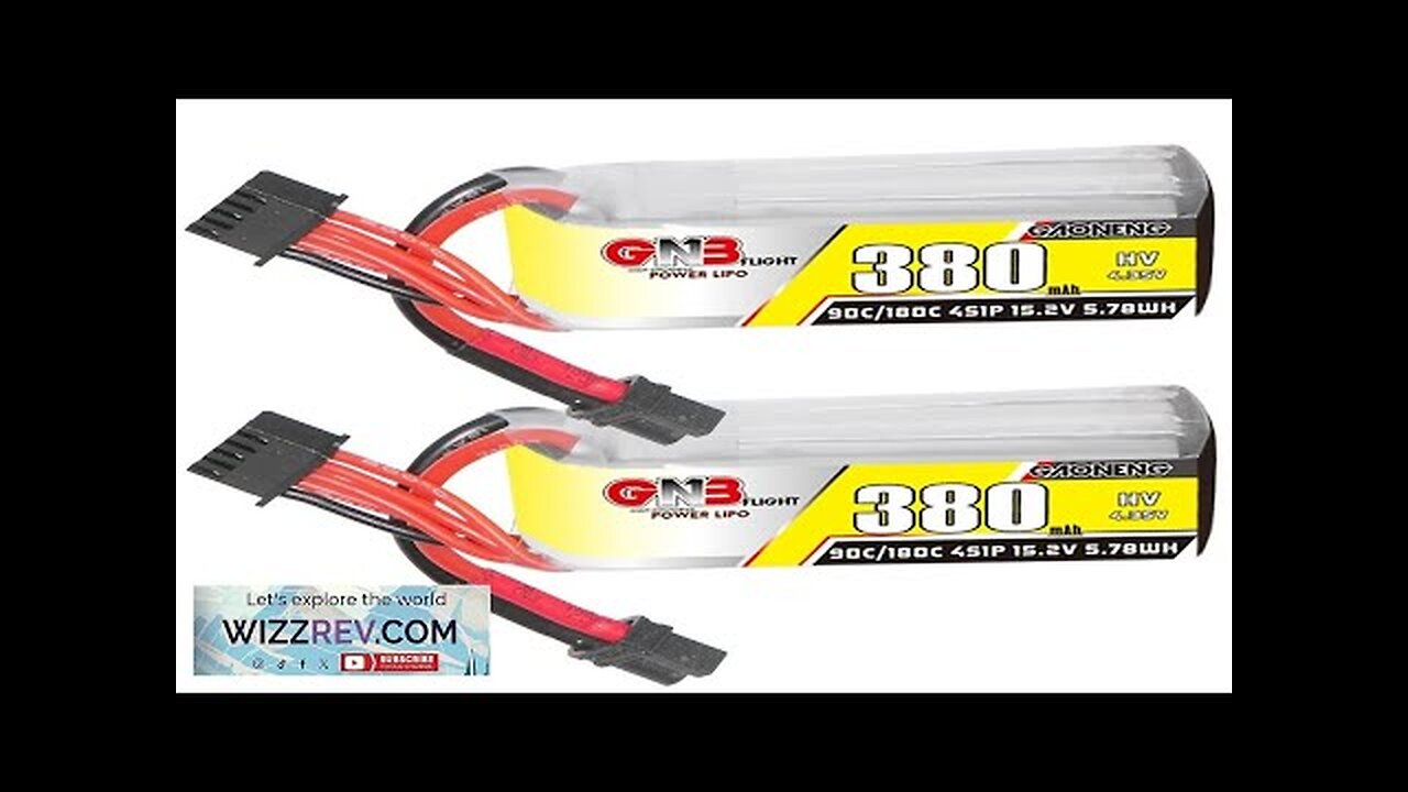 GAONENG GNB LiHV 4S 15.2V 380mAh 90C LiPo Battery XT30 Plug Review