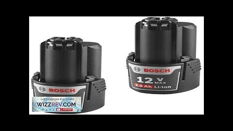 Bosch BAT414-2PK 12V Max Lithium Ion 2 Ah Battery 2-Pack Review