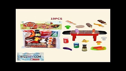 19 Pcs BBQ Barbecue Toys Children's Family Toy Barbecue Stall Paren Child Review