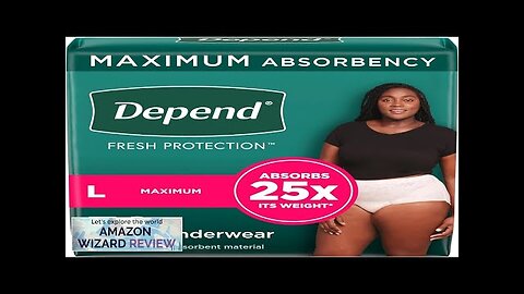 Depend Fresh Protection Adult Incontinence Underwear Disposable Adult Diapers & Postpartum Review