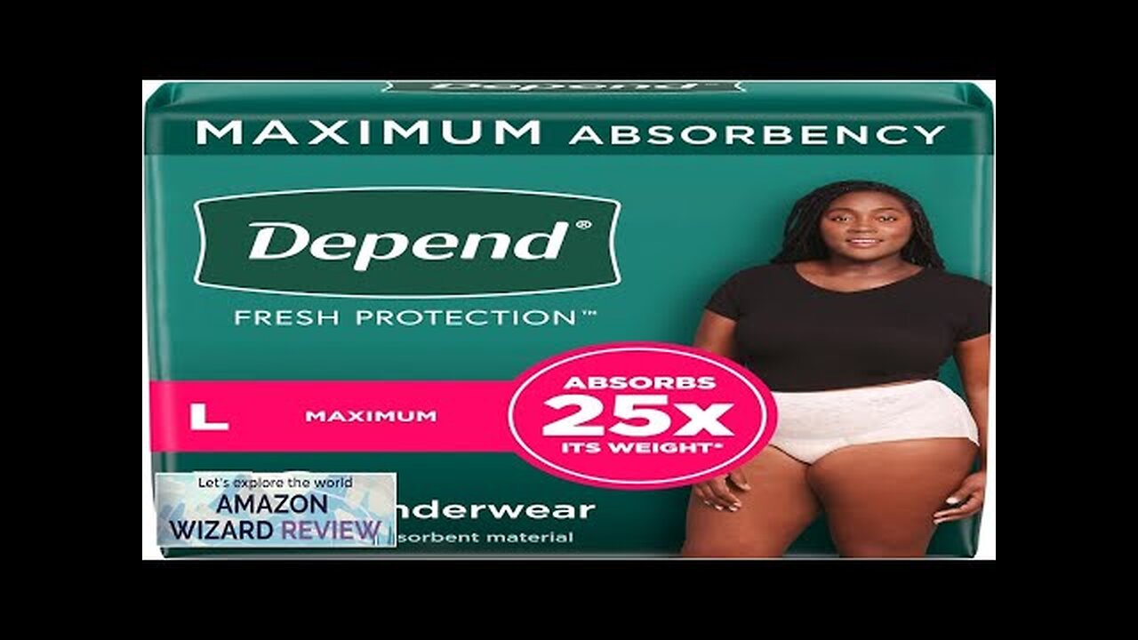 Depend Fresh Protection Adult Incontinence Underwear Disposable Adult Diapers & Postpartum Review