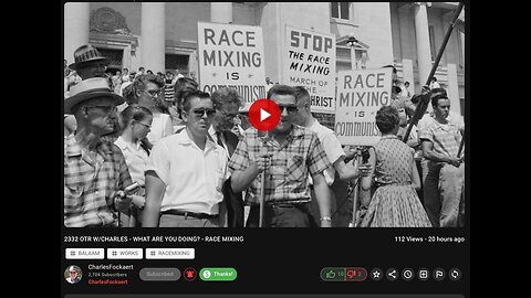 CHARLES FOCKAERT MIRROR : 2332 OTR W/CHARLES - WHAT ARE YOU DOING? - RACE MIXING