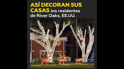 ✨Miles de luces en las casas iluminan las calles de un pueblo de Texas en Navidad