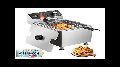 VEVOR Commercial Electric Deep Fryer Countertop Deep Fryer 1750W 12Qt / 11.5L Review