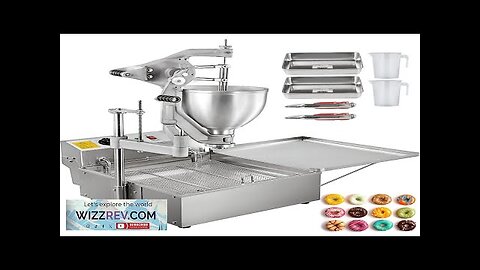 VEVOR Donut Fryer Manual Commercial Mini Donut Maker 9L Capacity Hopper Donut Review