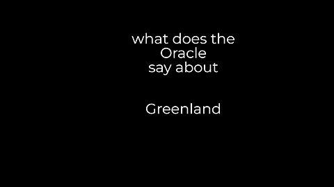 GREENLAND . . What's going on?